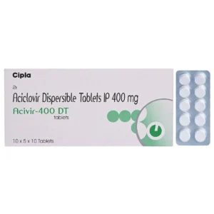 Acivir DT 400mg Dispersible Tablet strip – Acyclovir 400mg by Cipla