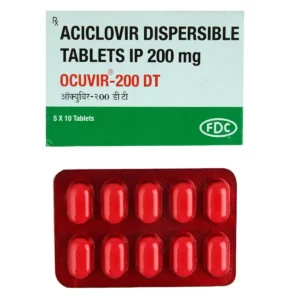Ocuvir DT 200 mg acyclovir dispersible tablets for herpes virus infection treatment